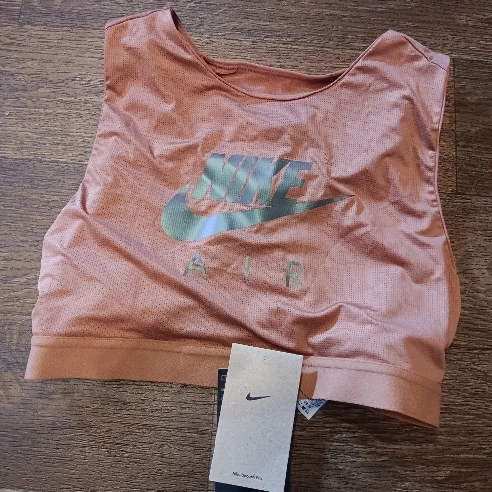 Nike Women's Copper Crop Top Sz M New
